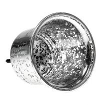 Ljushållare för te-tät silver Ø6cm H10cm
