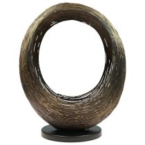 Ljusstake dekorativ metallskulptur värmeljushållare H45cm