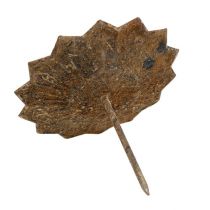 Artikel Ljushållare för stickande värmeljushållare brun H8,5cm 4st