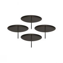 Artikel Plug-in ljusstake svart adventsljusstake Ø6cm 4 st