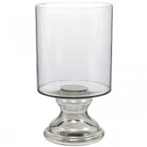 Artikel Wind light glas ljus glas tonat, klar Ø20cm H36,5cm