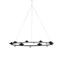 Ljusstake svart hängande ljusstake ljusstake Ø39cm
