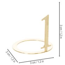 Artikel Ljusring med koniska ljusnummerset för adventskrans 3 cm 4 st