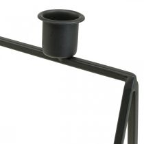 Artikel Ljusstake Svart Ljusstake adventskrans L38cm H31cm