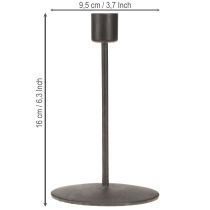 Artikel Ljusstake metall ljusstake antik brun H16cm 2 st