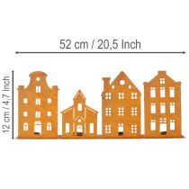 Artikel Ljusstake Julbelysning Dekoration Hus Rost 52×12cm