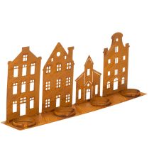 Artikel Ljusstake Julbelysning Dekoration Hus Rost 52×12cm