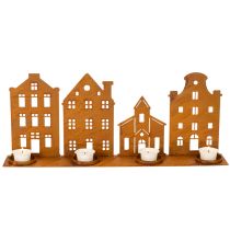Artikel Ljusstake Julbelysning Dekoration Hus Rost 52×12cm