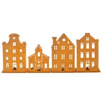 Artikel Ljusstake Julbelysning Dekoration Hus Rost 52×12cm