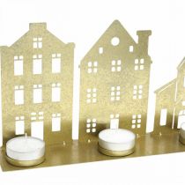 Artikel Ljusstake Julbelysning Deco Houses Guld 52×12cm