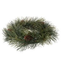 Artikel Konstgjord krans av tallkvistar med kottar 60 cm