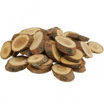 Träskivor deco strössel trä furu oval Ø4-5cm 500g