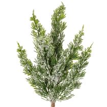 Artikel Konstsnötäckt tallkvist för blomsterarrangemang och adventsdekorationer, 40 cm, 3 stycken