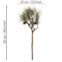 Artikel Konstgjord tallkvist med kottar, vardagsrumsdekoration, 93 cm