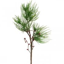 Dekorativ gren Konstnärlig gren med bär gröna, röda 58 cm