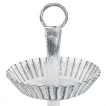 Artikel Tårtställ Shabby Chic metall vit 2 våningar Ø16,5cm