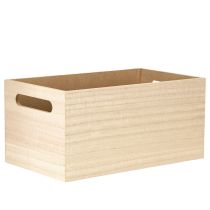 Artikel Liten trälåda trälåda blommor fjäril 30x18cm