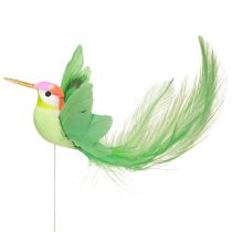 Artikel Hummingbird dekoration på pinne turkos vinröd 13-15cmx9-10cm 6 st