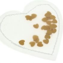 Artikel Konfetti hjärta guld 5cm 24 st