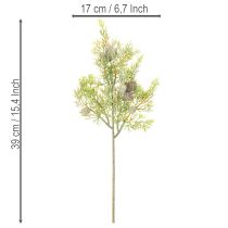 Artikel Konstgjord barrgren med kottar som konstgjord bordsdekoration, 39 cm, 4 stycken