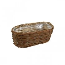 Blomkorg, korg för plantering, naturlig blomsterdekoration L31cm H11,5cm