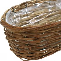 Blomkorg, korg för plantering, naturlig blomsterdekoration L31cm H11,5cm