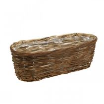Korgskål, planter, träkorg för plantering av natur L41cm H13.5