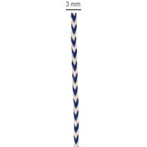 Artikel Randigt presentband/snöre för kreativ dekoration, 3 mm tjockt, 20 m långt