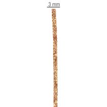 Artikel Glänsande dekorationssnöre på rulle för pyssel och dekoration, 3 mm tjockt, 20 m långt