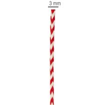 Artikel Sicksackmönstersnöre på rulle för hantverk och förpackning, 3 mm diameter, 20 m långt