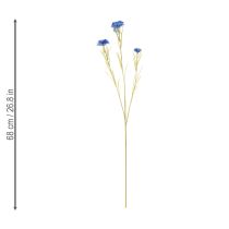 Artikel Konstgjord blåklintblomma för elegant vardagsrumsdesign, sommardekoration, 68 cm, 4 stycken