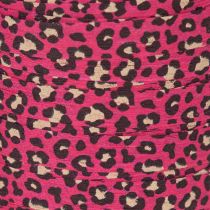 Artikel Dekorativt band, leopardmönster, rosa, rullband för presentinslagning och pyssel, 10 mm, 100 m