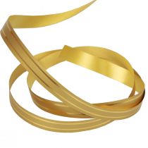 Curlingband presentband guld med guldränder 10mm 250m