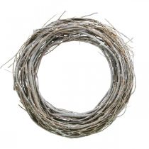 Artikel Pilkrans Willow deco krans naturvittvättad Ø40cm