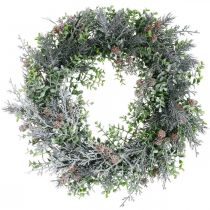 Julkrans Adventskrans med konstsnö Ø30cm