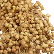 Artikel Boho dekorativ krans, dekorativ krans av lin, naturlig krans, torr, Ø28 cm