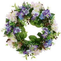 Krans Hortensia/Bär Lila Ø30cm