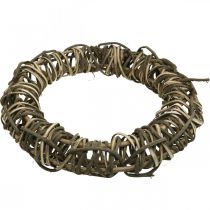 Artikel Stor dekorativ krans Ø50cm gjord av vinrankor - naturlig dörrkrans gjord av trä och pil, mångsidig för dekoration