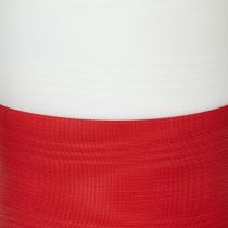 Artikel Moiré vitröda kransband 100 mm