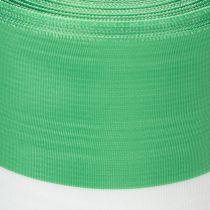 Artikel Grönt och vitt moiréband med krans, 100 mm x 25 m - nationellt band, taftband, rosettband, dekorativt band
