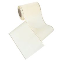 Artikel Krämfärgat kransband med guldkant, supersatin, 125 mm brett, 25 m långt - Vattentätt, perfekt för datorutskrift och miljövänligt