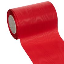 Artikel Rött kransband 125mm x 25m - Band för begravningsblomster, text och dekoration