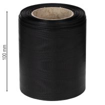 Artikel Svart kransband 100mm 25m - sorgband, rosettband, dekorationsband, blomstertillbehör