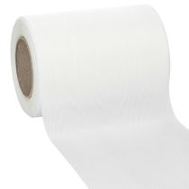 Artikel Vitt kransband 125mm 25m dekorativt band begravningsceremoni gravdekoration