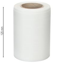 Artikel Vitt kransband 125mm 25m dekorativt band begravningsceremoni gravdekoration