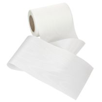 Artikel Vitt kransband 125mm 25m dekorativt band begravningsceremoni gravdekoration