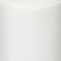 Artikel Vitt kransband för begravningsblomster, 175 mm brett, 25 m långt, högkvalitativt acetatband