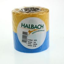 Artikel Blått och gult moiréband, 100 mm, nationellt band, klubbband, dekorativt band, festligt sorgband, acetat