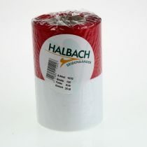 Artikel Moiré kransband, sorgband vitrött, dekorband 150 mm, minnesband fleur, acetattaft 25 m