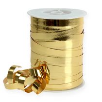Glänsande lockband 10mm 250m guld